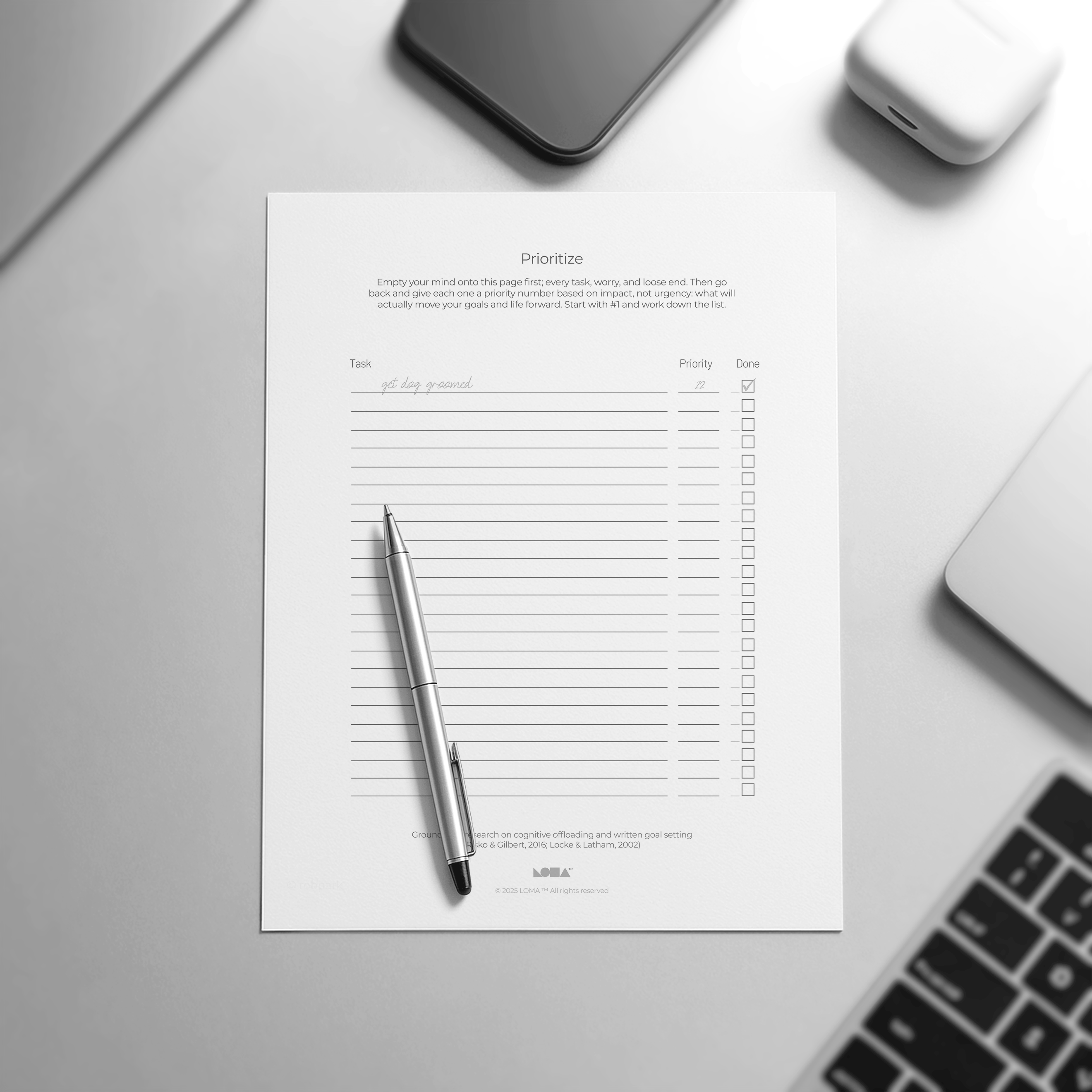 Set Your Priorities - Easily Sort Tasks