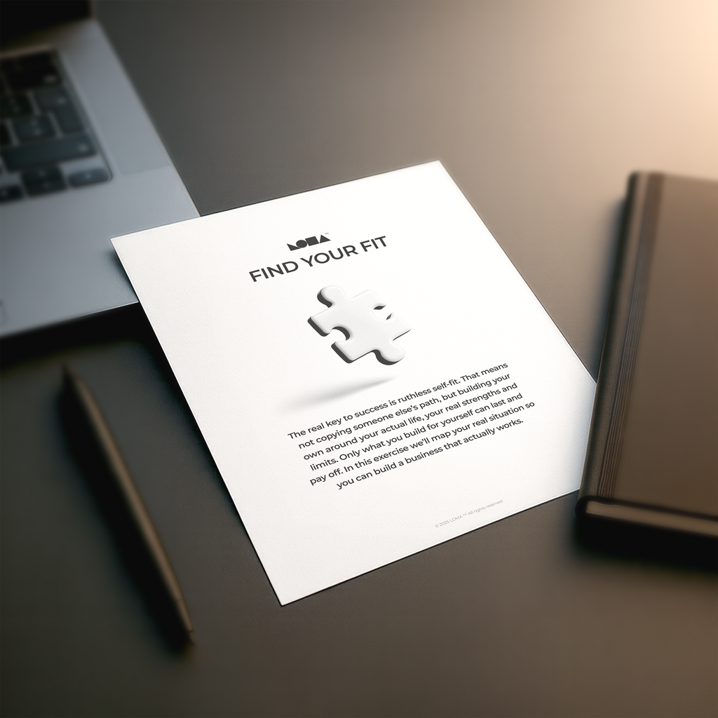 1. Find Your Fit: Start a business built for you.